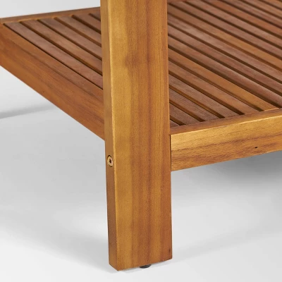 Grenada 9pc Acacia Wood Patio Sectional Sofa Set Teak/Beige - Christopher Knight Home