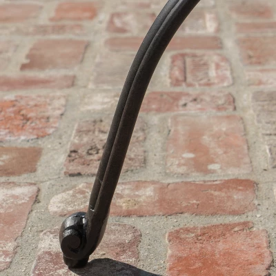 Alfresco Round Cast Aluminum Dining Table - Bronze Christopher Knight Home