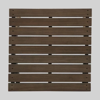 Sedona Acacia Wood Patio Side Table Gray - Christopher Knight Home