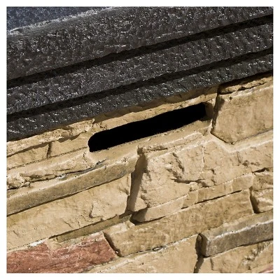 Chesney 19.50" MGO Gas Fire Column - Square - Natural Stone - Christopher Knight Home