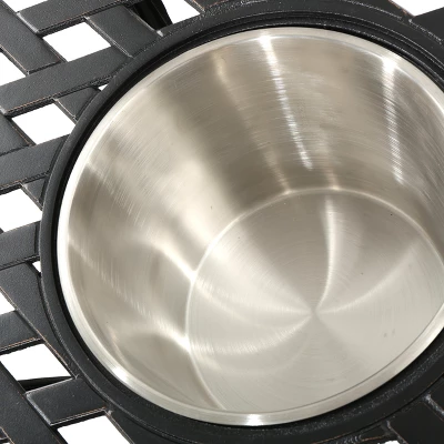 Alexa 3pc Cast Aluminum Bistro Set - Shiny Copper - Christopher Knight Home