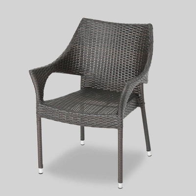 Grayson 7pc Aluminum and Wicker Dining Set - Brown - Christopher Knight Home