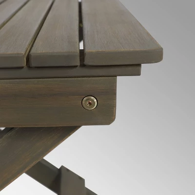 Malibu Folding Side Table - Gray - Christopher Knight Home