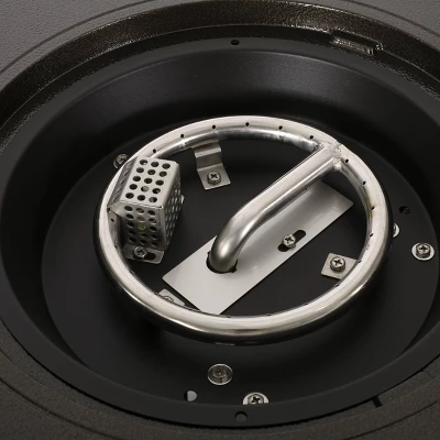 Ontario Outdoor Round Aluminum Fire Pit Hammered Bronze - Christopher Knight Home