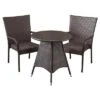 Nelson 3-piece Wicker Patio Bistro Set - Brown - Christopher Knight Home