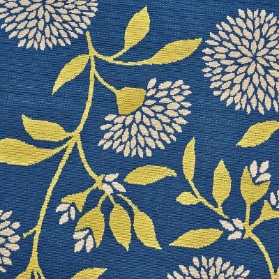Viola Floral Outdoor Rug Blue/Green - Christopher Knight Home