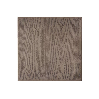 Wellington Outdoor Square Iron Tank Holder Side Table Brown Wood Pattern - Christopher Knight Home