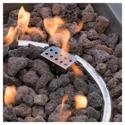 Avondale 3pc All-Weather Wicker Patio Chair Set w/ Fire Pit - Dark Brown - Christopher Knight Home