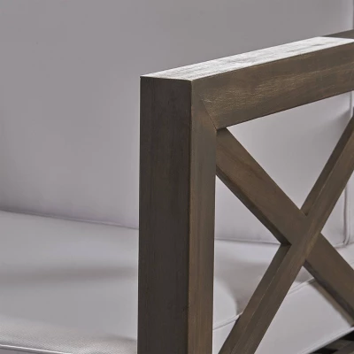 Brava 6pc Acacia Wood Sectional Patio Seating Set - Christopher Knight Home