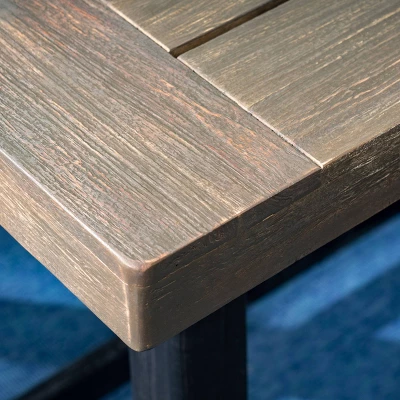 Raphael Rectangle Acacia Wood Dining Table - Gray - Christopher Knight Home