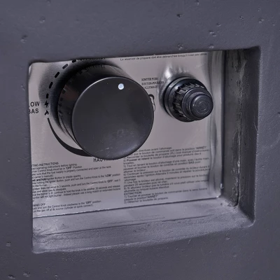 Julian 5pc Faux Wicker Swivel Club Chair & Square Fire Pit Set - Dark Brown/Dark Gray - Christopher Knight Home