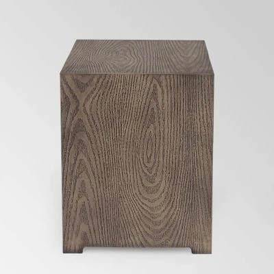 Wellington 40" Square Iron Gas Fire Pit with Tank Holder - Brown - Christopher Knight Home