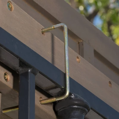 Caribbean 3pc Acacia Wood Patio Bar Set - Gray - Christopher Knight Home