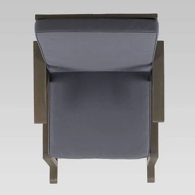 Champlain 3pc Acacia Wood Rocking Chairs Set - Gray/Dark Gray - Christopher Knight Home