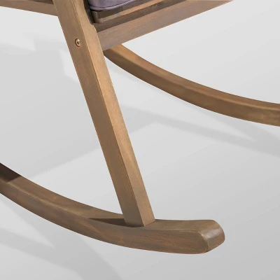 Gus 2pk Acacia Wood Rocking Chair - Christopher Knight Home