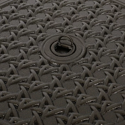 Ontario Outdoor Round Aluminum Fire Pit Hammered Bronze - Christopher Knight Home