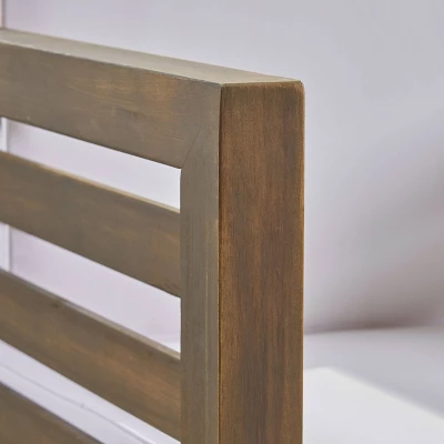 Oana Acacia Wood Club Chair - Gray/White - Christopher Knight Home