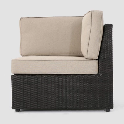 Santa Cruz 12pc Wicker Sofa Set with Cushions - Christopher Knight Home