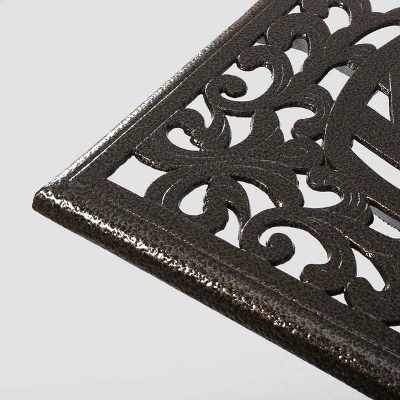 Phoenix Rectangle Cast Aluminum Table - Hammered Bronze - Christopher Knight Home