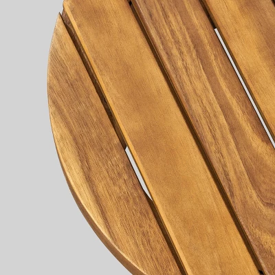 Gertrude 16" Acacia Wood Side Table - Teak - Christopher Knight Home