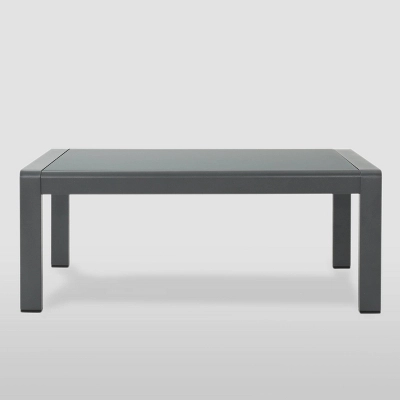 Cape Coral 3pc Metal Patio Sofa Set with Cushions - Gray/Dark Gray - Christopher Knight Home