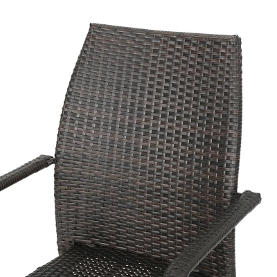 Crawford 3pc Wicker Chat Set - Multibrown - Christopher Knight Home