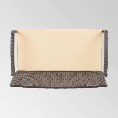 Cordoba 8pc Wicker Chat Set - Brown/Tan - Christopher Knight Home