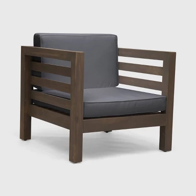 Oana Acacia Wood Club Chair - Christopher Knight Home