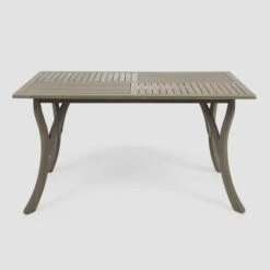 Hermosa Rectangular Acacia Wood Dining Table - Gray - Christopher Knight Home