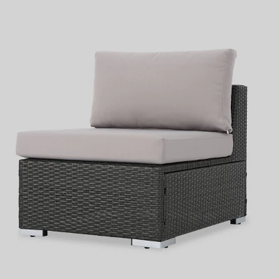 Santa Rosa 10pc Wicker Patio Sectional Sofa Set - Gray/Silver - Christopher Knight Home