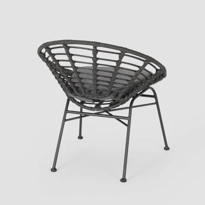 3pc Pigment Iron Modern Boho Chat Set Gray - Christopher Knight Home