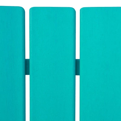 Encino 2pk Resin Contemporary Adirondack Chairs - Teal - Christopher Knight Home