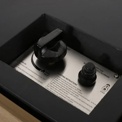 Archie Outdoor Square Fire Pit - Brown - Christopher Knight Home