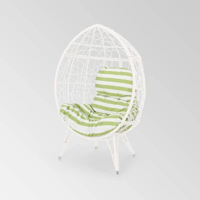 Gianni Wicker Teardrop Chair - Christopher Knight Home