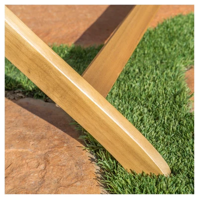 Positano Rectangle Acacia Wood Foldable Dining Table - Natural Finish - Christopher Knight Home