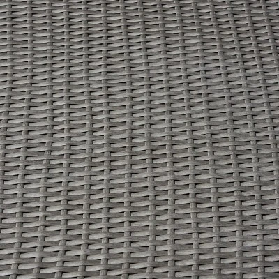 Santa Rosa Wicker Patio Storage Ottoman - Gray - Christopher Knight Home