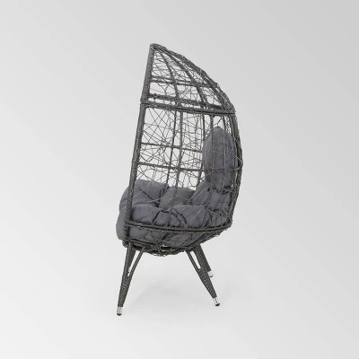 Gianni Wicker Teardrop Chair - Christopher Knight Home