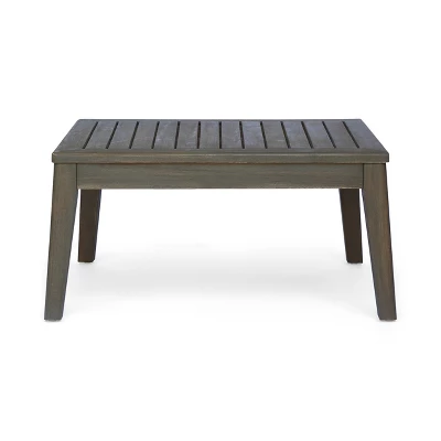 Grenada 6pc Acacia Sectional Sofa Set - Gray/Dark Gray - Christopher Knight Home