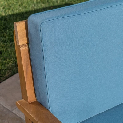 Peyton 2pc Acacia Wood Loveseat & Coffee Table Set - Christopher Knight Home