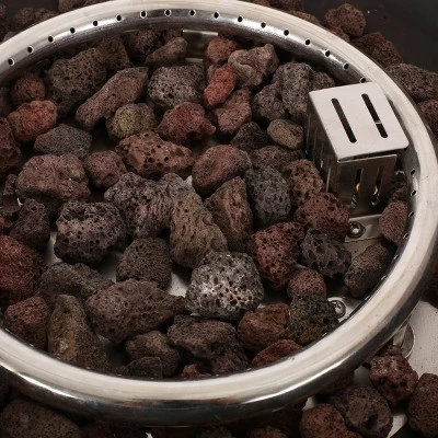 Archie Outdoor Square Fire Pit - Brown - Christopher Knight Home