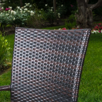 Warwick 7pc Wicker Dining Set - Brown - Christopher Knight Home