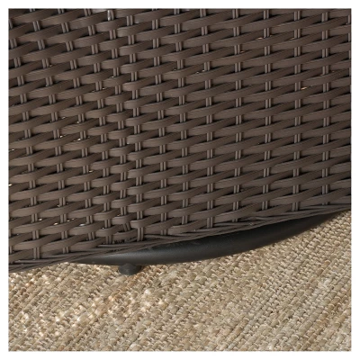 Amaya Set of 2 Wicker Swivel Rocking Chair - Dark Brown - Christopher Knight Home