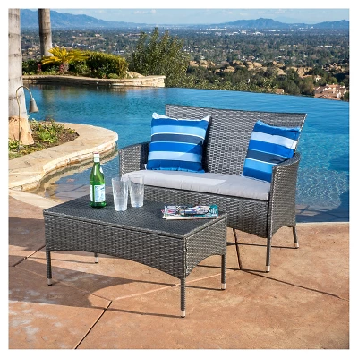 Malta 2pc Outdoor Seating Set - Christopher Knight Home
