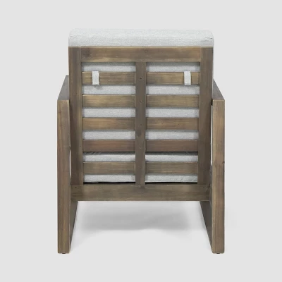 Belgian 6pc Acacia Wood Fire Conversation Set - Christopher Knight Home