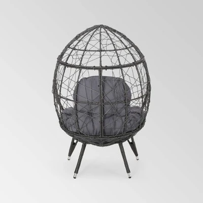 Gianni Wicker Teardrop Chair - Christopher Knight Home