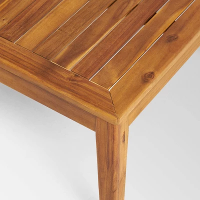 Grenada 9pc Acacia Wood Patio Sectional Sofa Set Teak/Beige - Christopher Knight Home