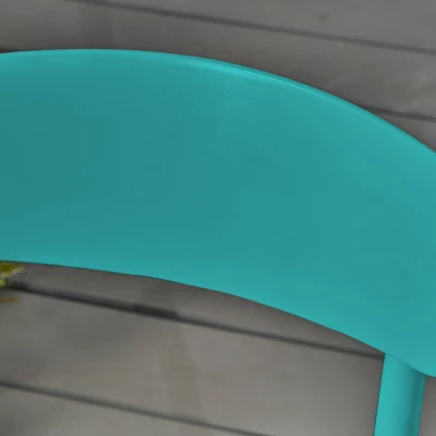 Barbados 3pc Patio Bistro Set - Matte Teal - Christopher Knight Home