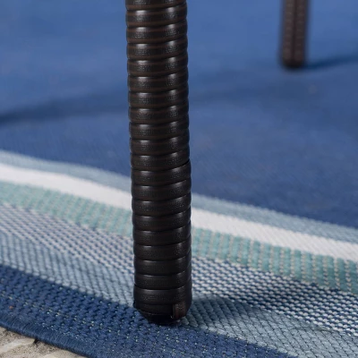 Lala 3pc Square Wicker Patio Bar Set - Brown - Christopher Knight Home