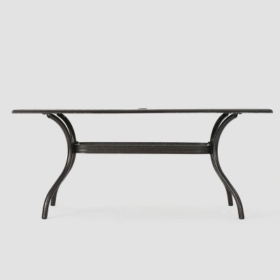 Phoenix Rectangle Cast Aluminum Table - Hammered Bronze - Christopher Knight Home