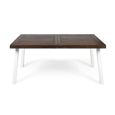 Della Rectangle Acacia Dining Table - Christopher Knight Home